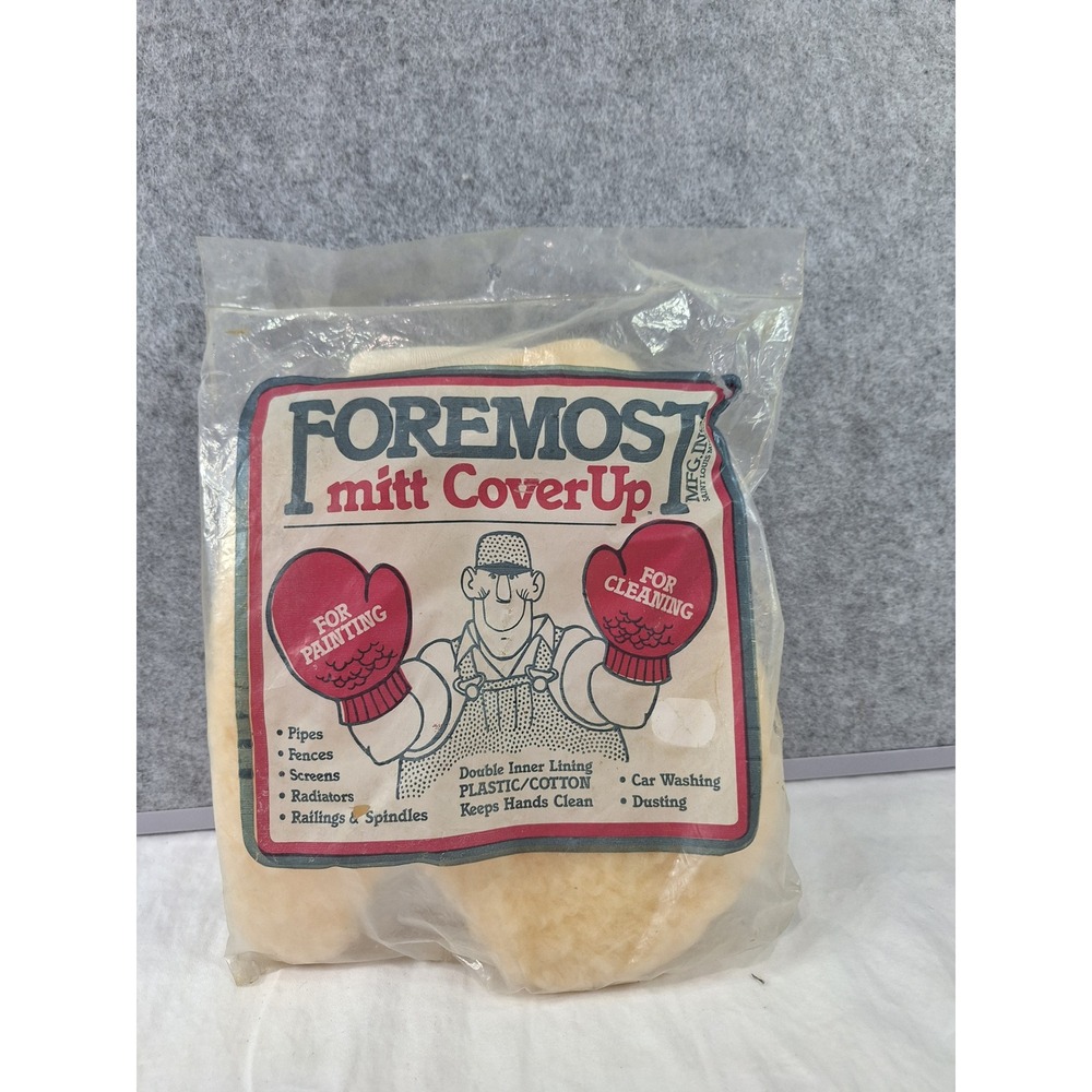 Foremost Mitt CoverUp Painting and Cleaning Mitt Double Inner Lining New